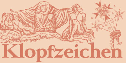 Klopfzeichen Font Poster 8