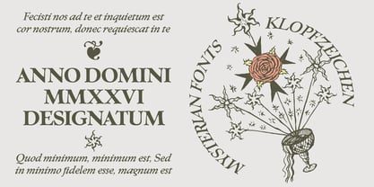 Klopfzeichen Font Poster 6