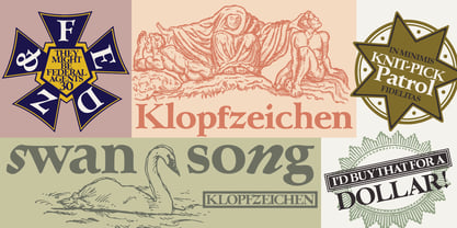 Klopfzeichen Font Poster 5