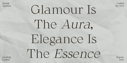 Gloudy Font Poster 2