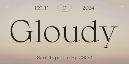 Gloudy Font Poster 1