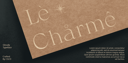 Gloudy Font Poster 5