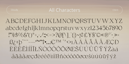 Gloudy Font Poster 6