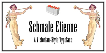 Schmale Etienne Font Poster 1