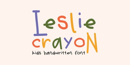 Leslie Crayon Font Poster 1