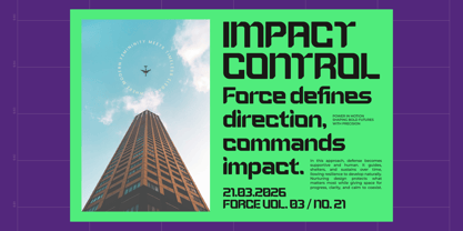 Metaor Aftershift Font Poster 4