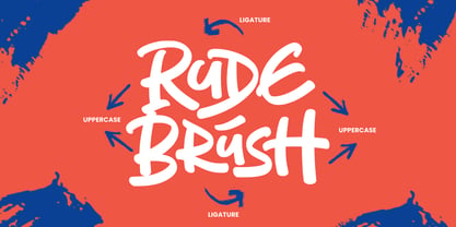 Rude Brush Font Poster 4