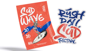 Rude Brush Font Poster 8