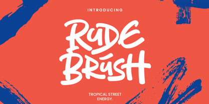 Rude Brush Font Poster 1