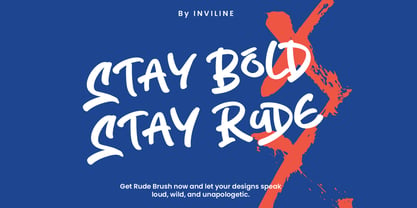 Rude Brush Font Poster 10
