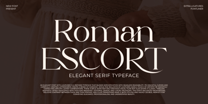 Roman Escort Font Poster 1