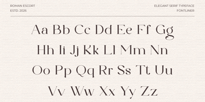 Roman Escort Font Poster 2