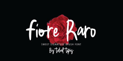 Fiore Raro Brush Font Poster 1
