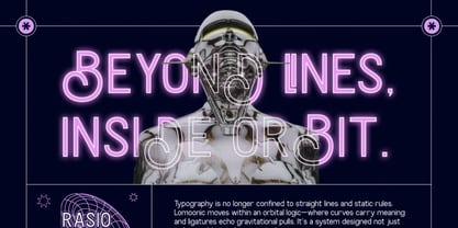 Lomoonic Font Poster 4