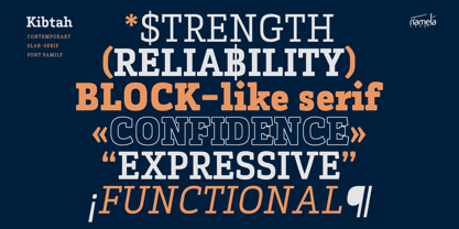 Kibtah Font Poster 2