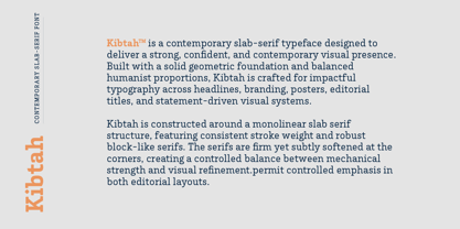 Kibtah Font Poster 3