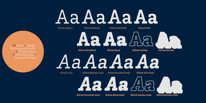 Kibtah Font Poster 4