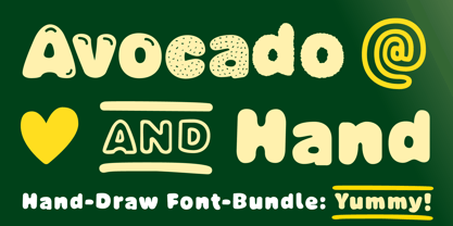 Avocado Hand Font Poster 1