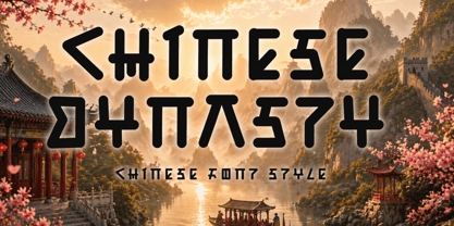 Chinese Dynasty Font Poster 1