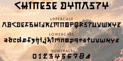 Chinese Dynasty Font Poster 7
