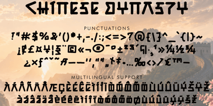 Chinese Dynasty Font Poster 8
