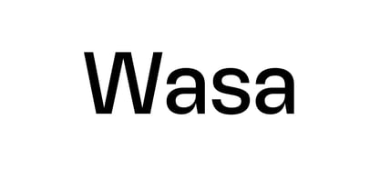 Wasa Font Poster 1