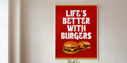 Burger Riot Font Poster 3