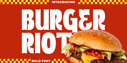 Burger Riot Font Poster 1