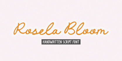 Rosela Bloom Font Poster 1