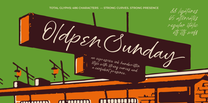 Oldpen Sunday Font Poster 1