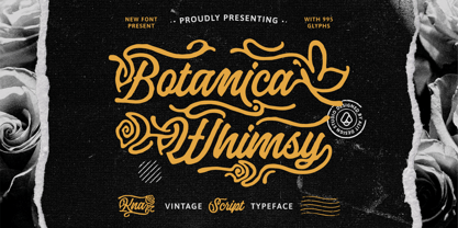 Botanica Whimsy Font Poster 1
