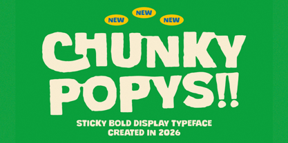 Chunky Popys Font Poster 1