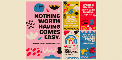 Chunky Popys Font Poster 4