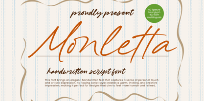 Monletta Font Poster 1