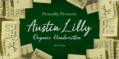 Austin Lilly Font Poster 1