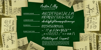 Austin Lilly Font Poster 15