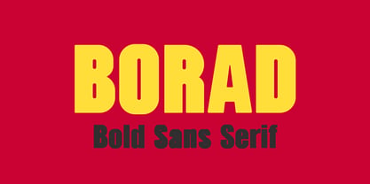 Borad Font Poster 1