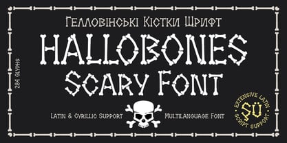 HalloBones Font Poster 1
