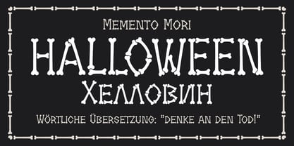 HalloBones Font Poster 3