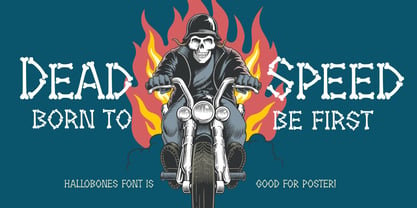 HalloBones Font Poster 2