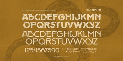 Iron Smith Font Poster 6