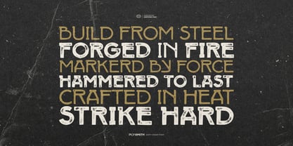 Iron Smith Font Poster 3