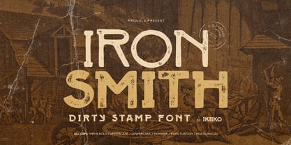 Iron Smith Font Poster 1