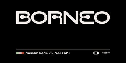 Borneo Font Poster 1