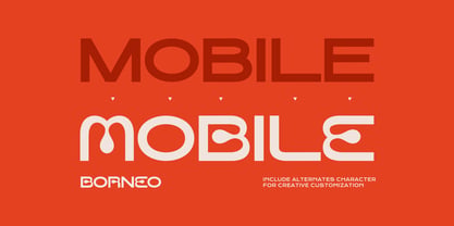 Borneo Font Poster 4