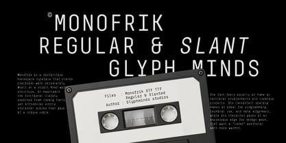 Monofrik Font Poster 8
