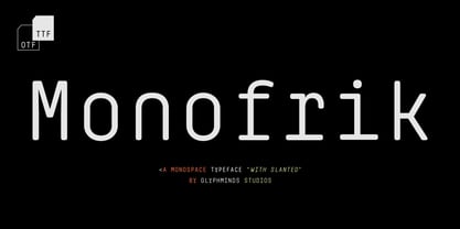 Monofrik Font Poster 1