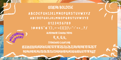 Golera Boldise Font Poster 7