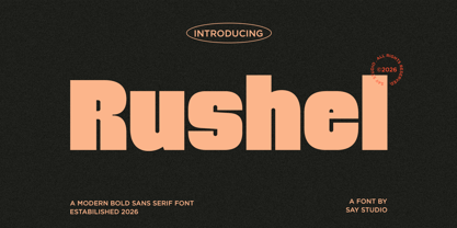 Rushel Font Poster 1