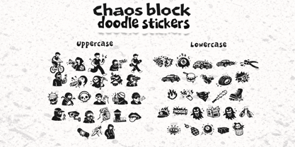 Chaos Block Font Poster 5